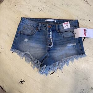 Celebrity Pink Women's Mid-Rise Shorts‎ The Sugar Size 7/28 Cut Off NWT